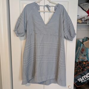 7 For All Mankind Light Blue Dress